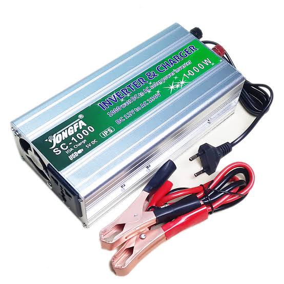 Jongfa 1000W Solar Inverter + Battery Charger USB with Auto Cut Off UPS (4 in 1)