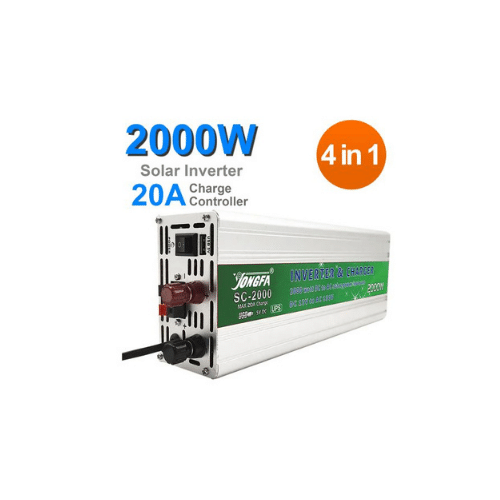 Jongfa 2000W Solar Inverter + Battery Charger USB with Auto Cut Off UPS (4 in 1)