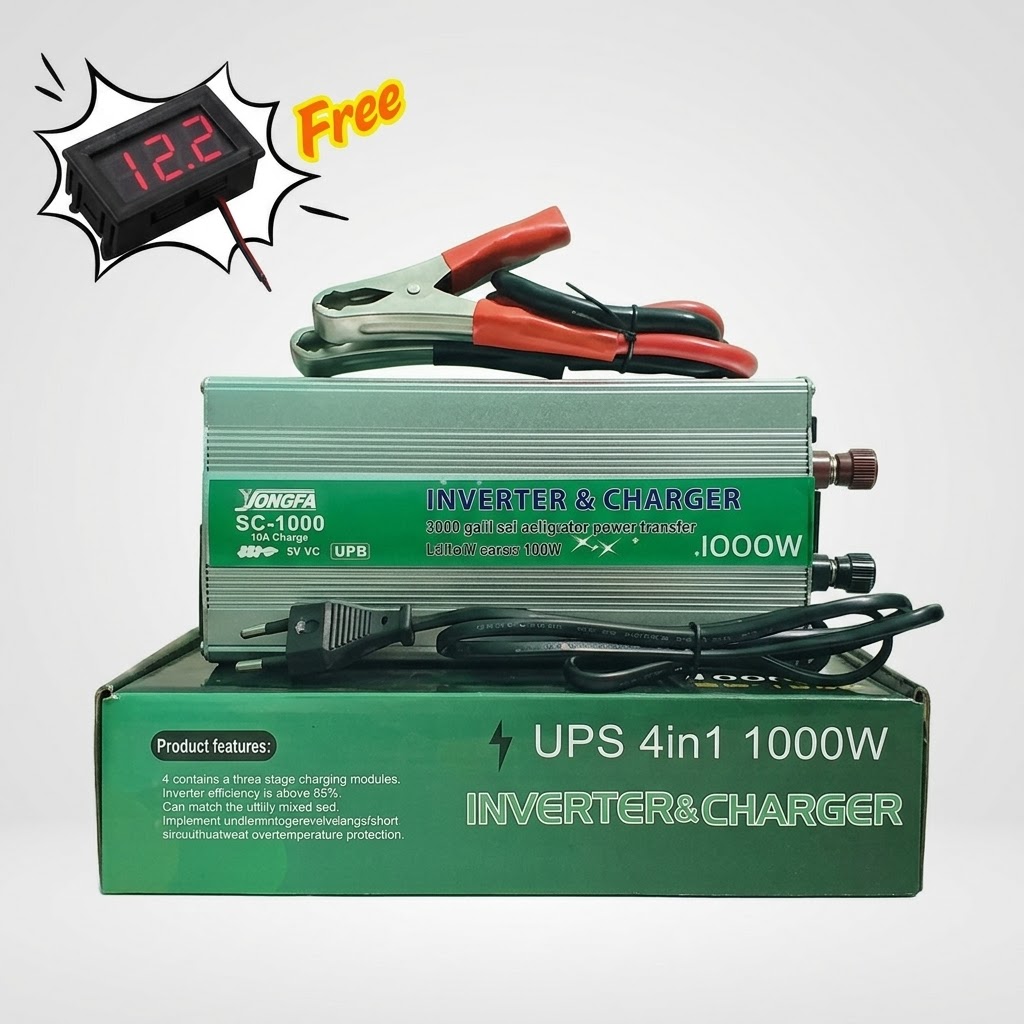1000W Ips Inverter With 10A Battery Charging system Full AutoCut.